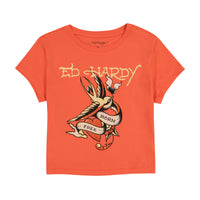 edhardyoriginals S / Apricot Born Free Swallow Baby Tee