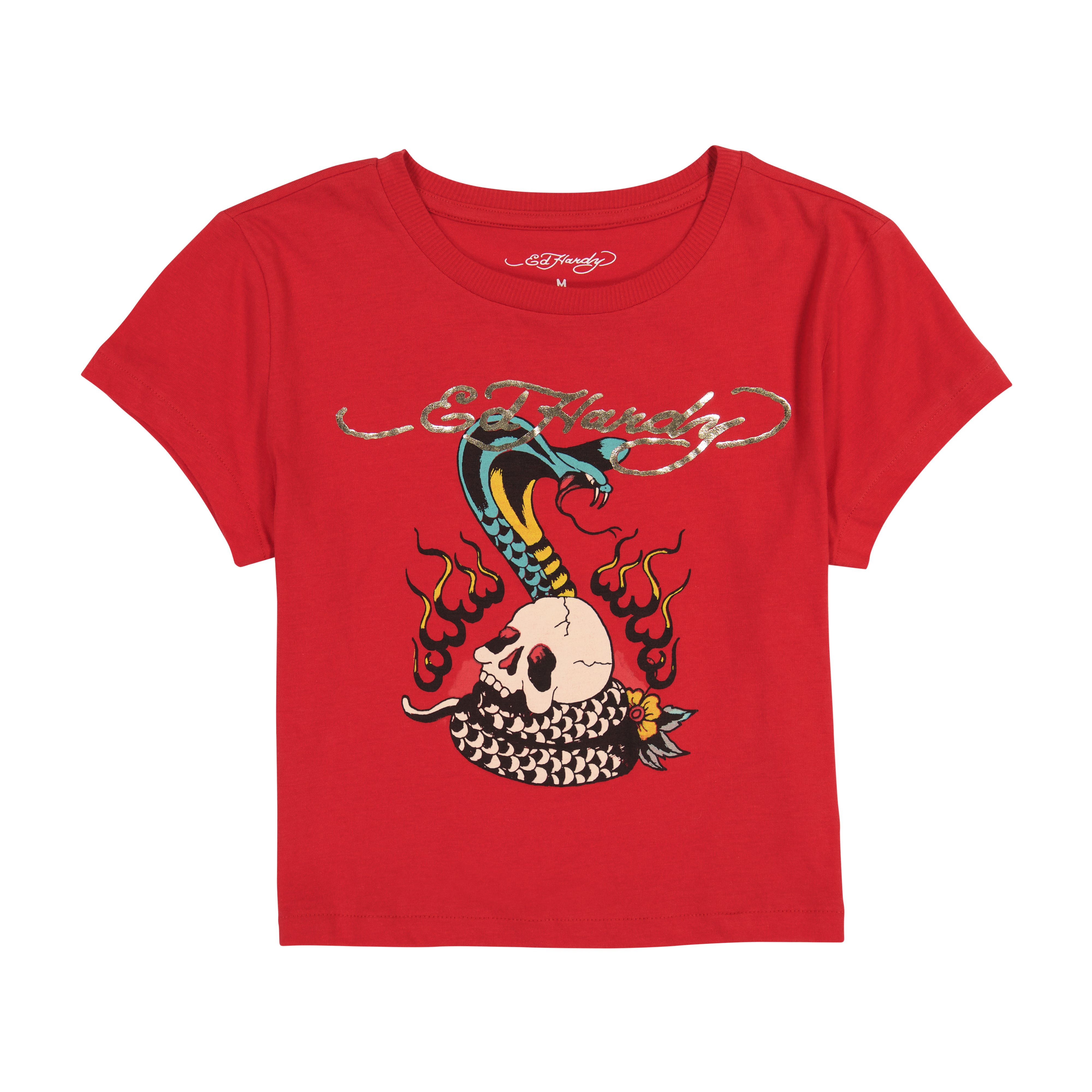 edhardyoriginals S / Red Flame Cobra Baby Tee