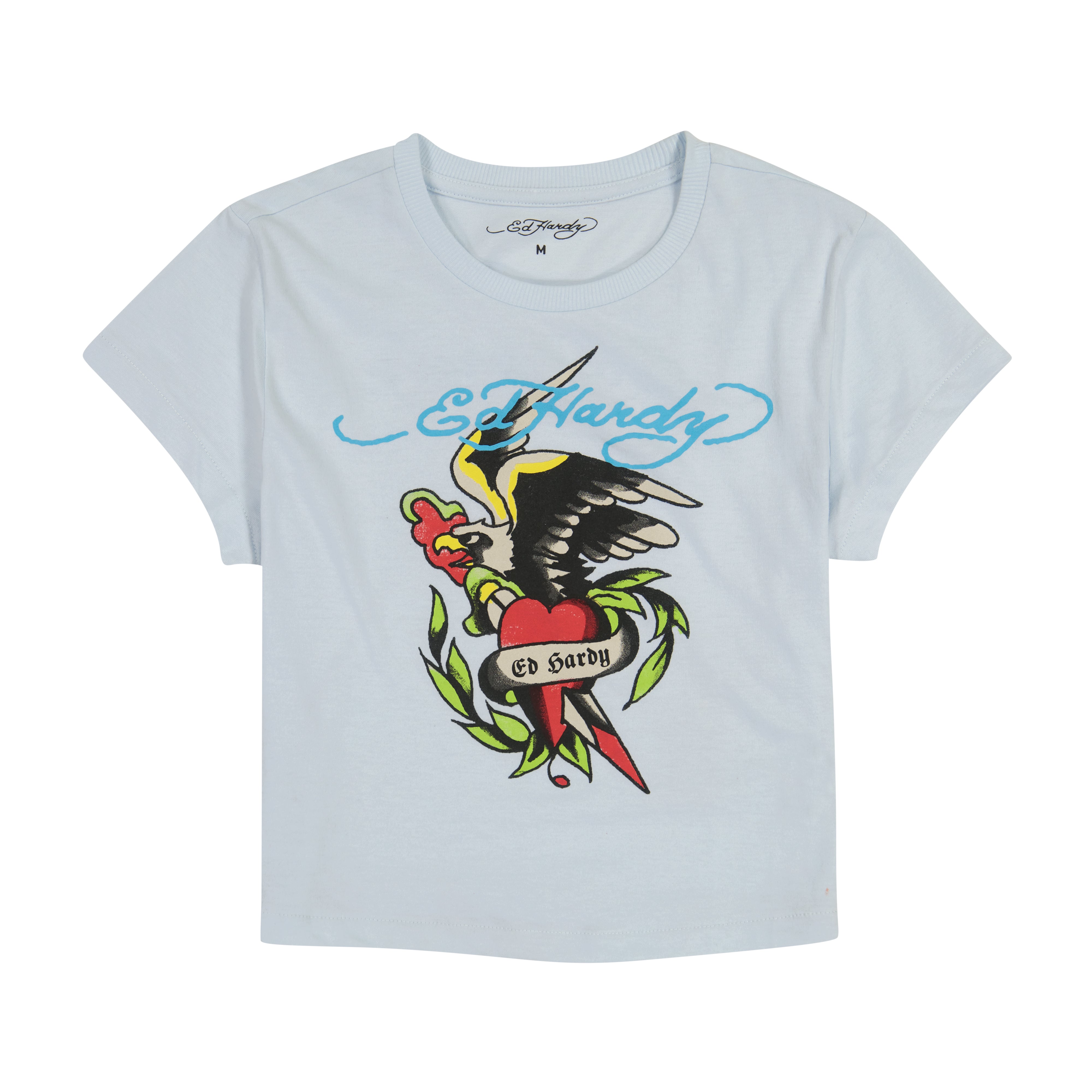 edhardyoriginals S / ARCTIC BLUE Eagle Heart Baby Tee