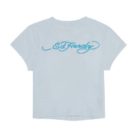 edhardyoriginals S / ARCTIC BLUE Eagle Heart Baby Tee
