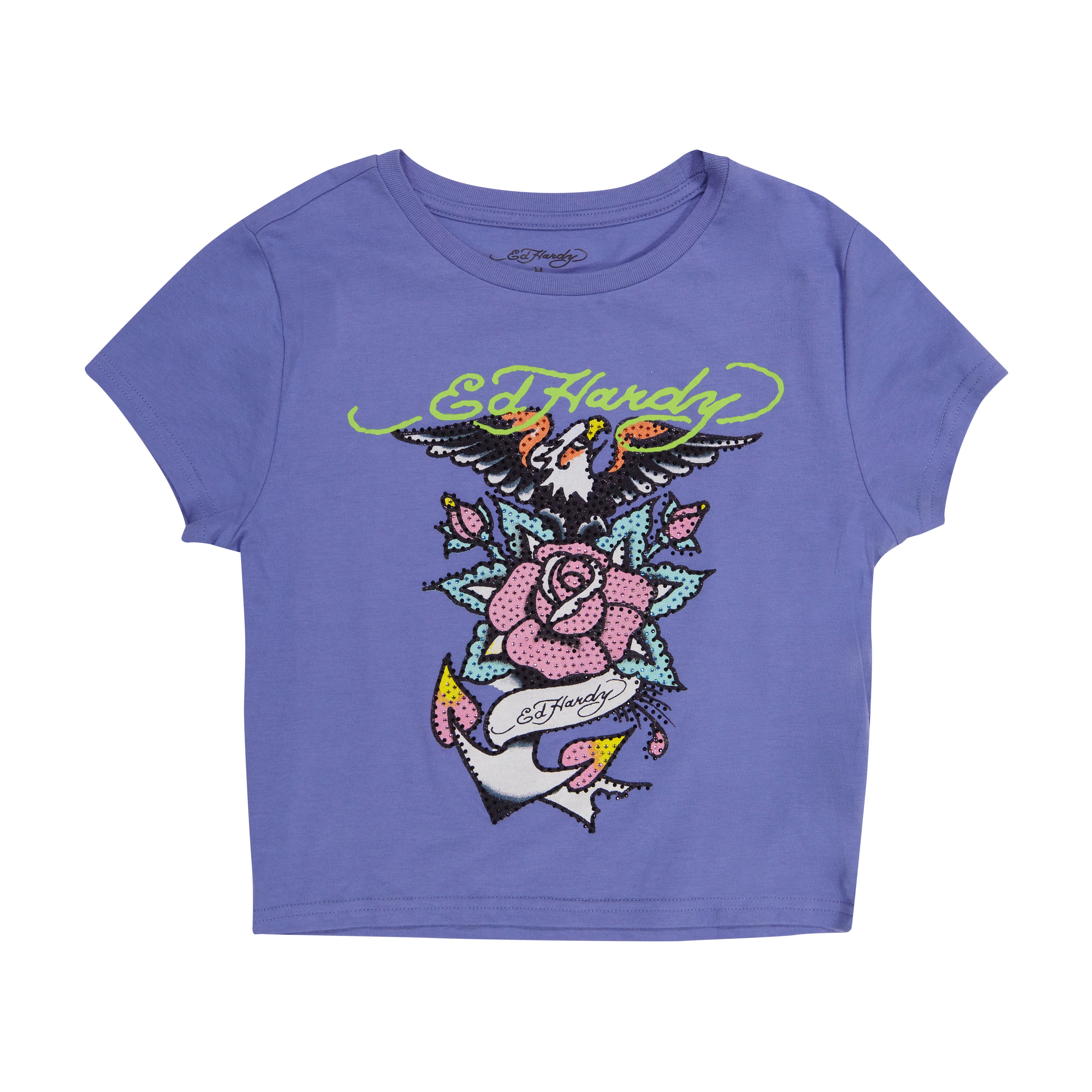 edhardyoriginals S / PALE BLUE Eagle Anchor Baby Tee