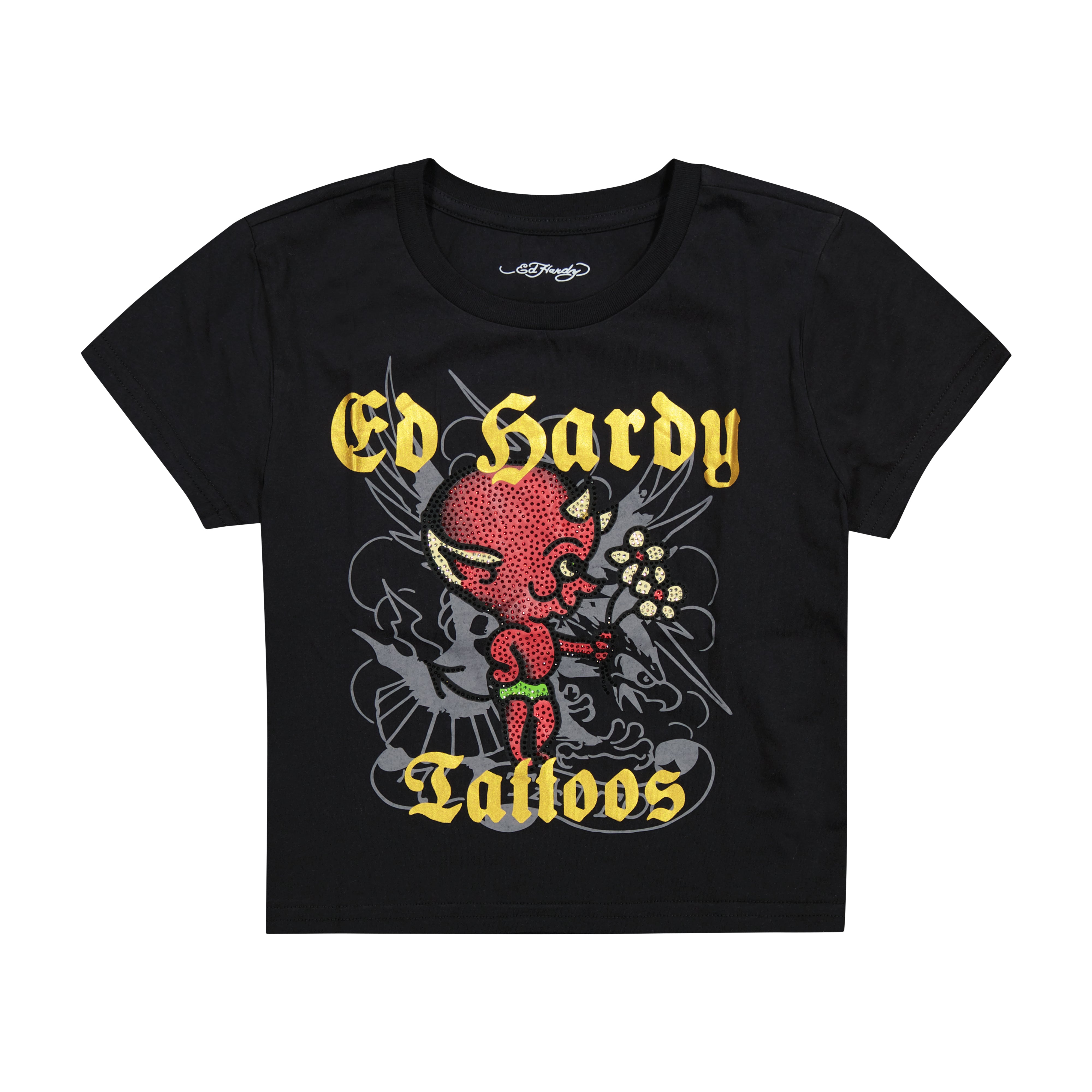 Baby Devil Rhinestone Baby Tee