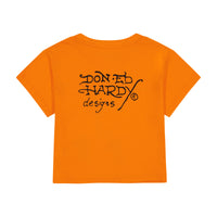 edhardyoriginals S / ORANGE Dolphin Girl Baby Tee
