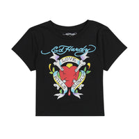 edhardyoriginals XS / Black LKS Heart Baby Tee