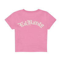 edhardyoriginals S / ORCHID Flower Diamond Baby Tee