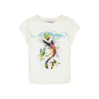 edhardyoriginals XS / IVORY Phoenix Cap Sleeve Tee