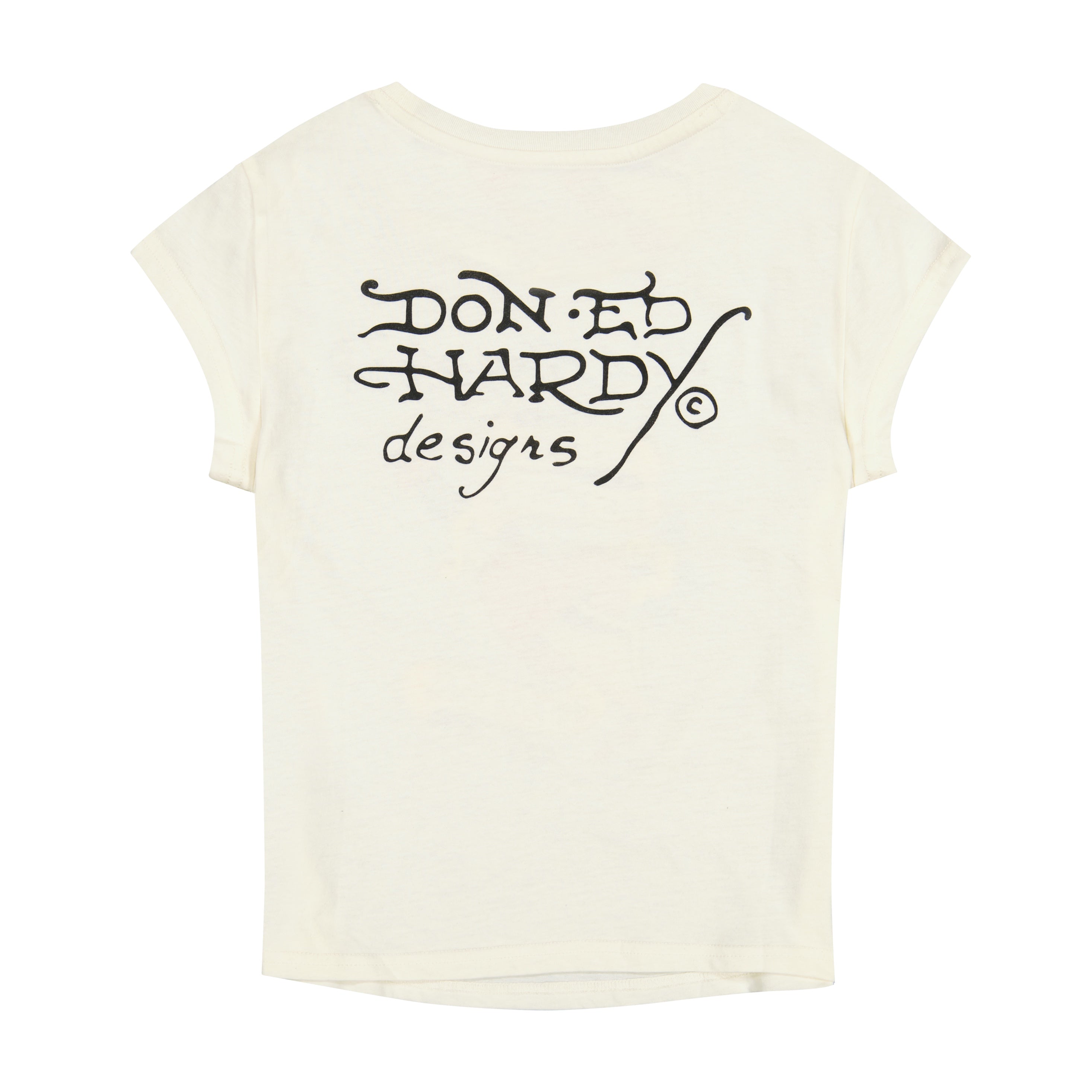 Heart Sword Rhinestone Cap Sleeve Tee