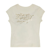 edhardyoriginals S / IVORY Dragon Cap Sleeve Tee - Ivory