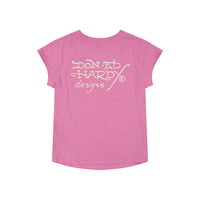 edhardyoriginals S / ORCHID Yolo Girl Rhinestone Cap Sleeve Tee