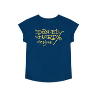 edhardyoriginals S / SAPPHIRE LKS Skull Rhinestone Cap Sleeve Tee