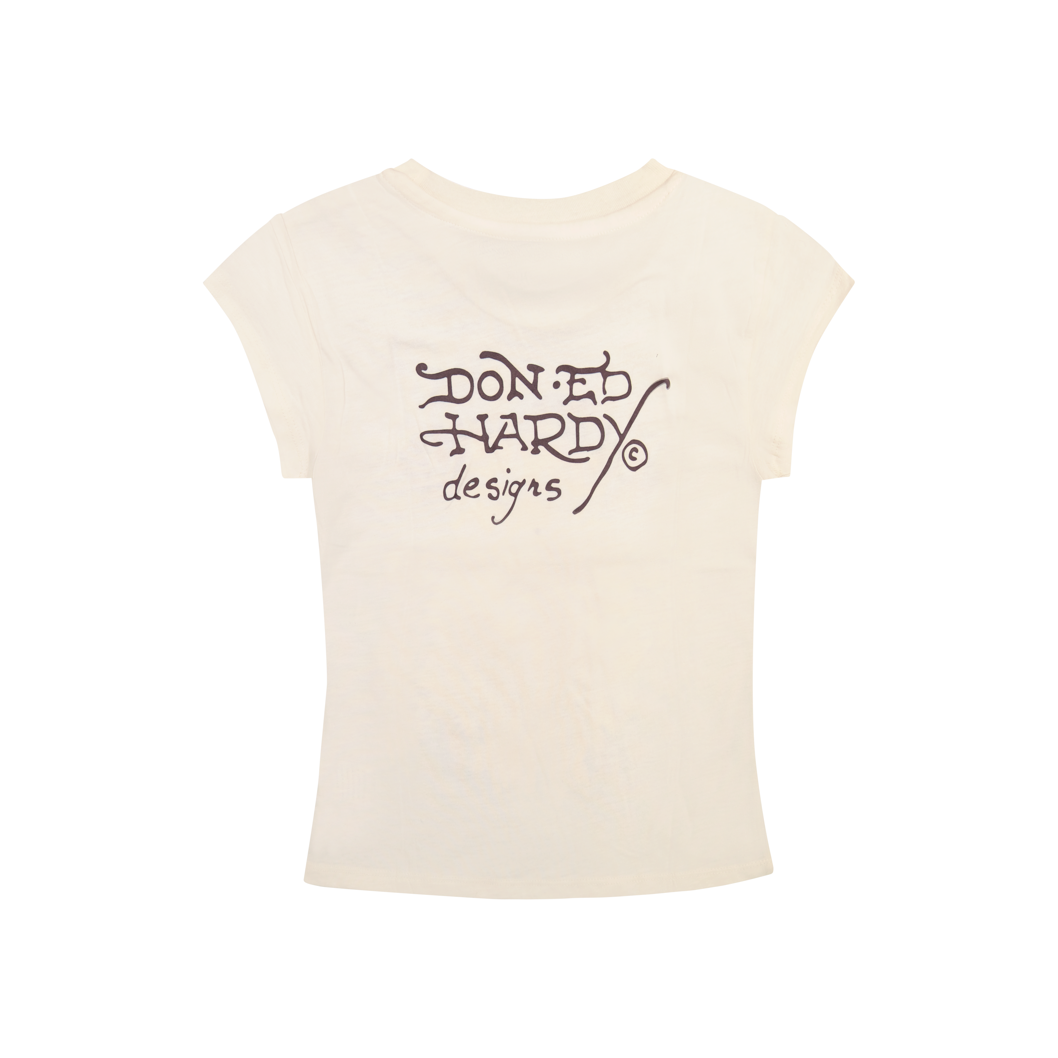 edhardyoriginals S / IVORY Rose Cobra Cap Sleeve Tee