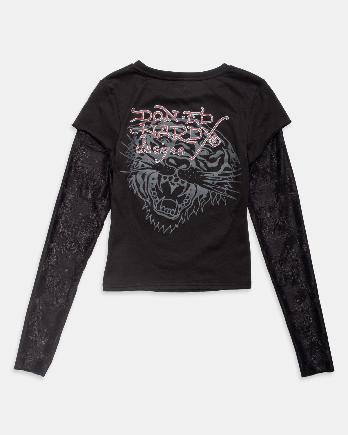 Red Tigers Lace Hang Down Tee