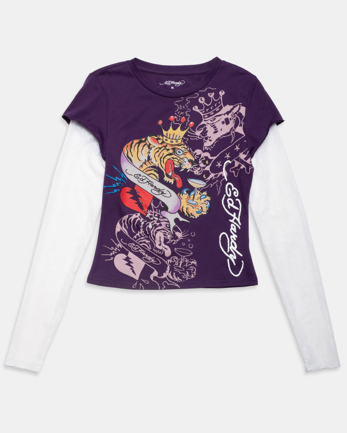 Tiger Crown Lace Hang Down Tee