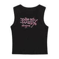 edhardyoriginals S / BLACK Dolphin Girl Tank Top