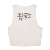 edhardyoriginals XS / White Koi Fish Rib Knit Tank