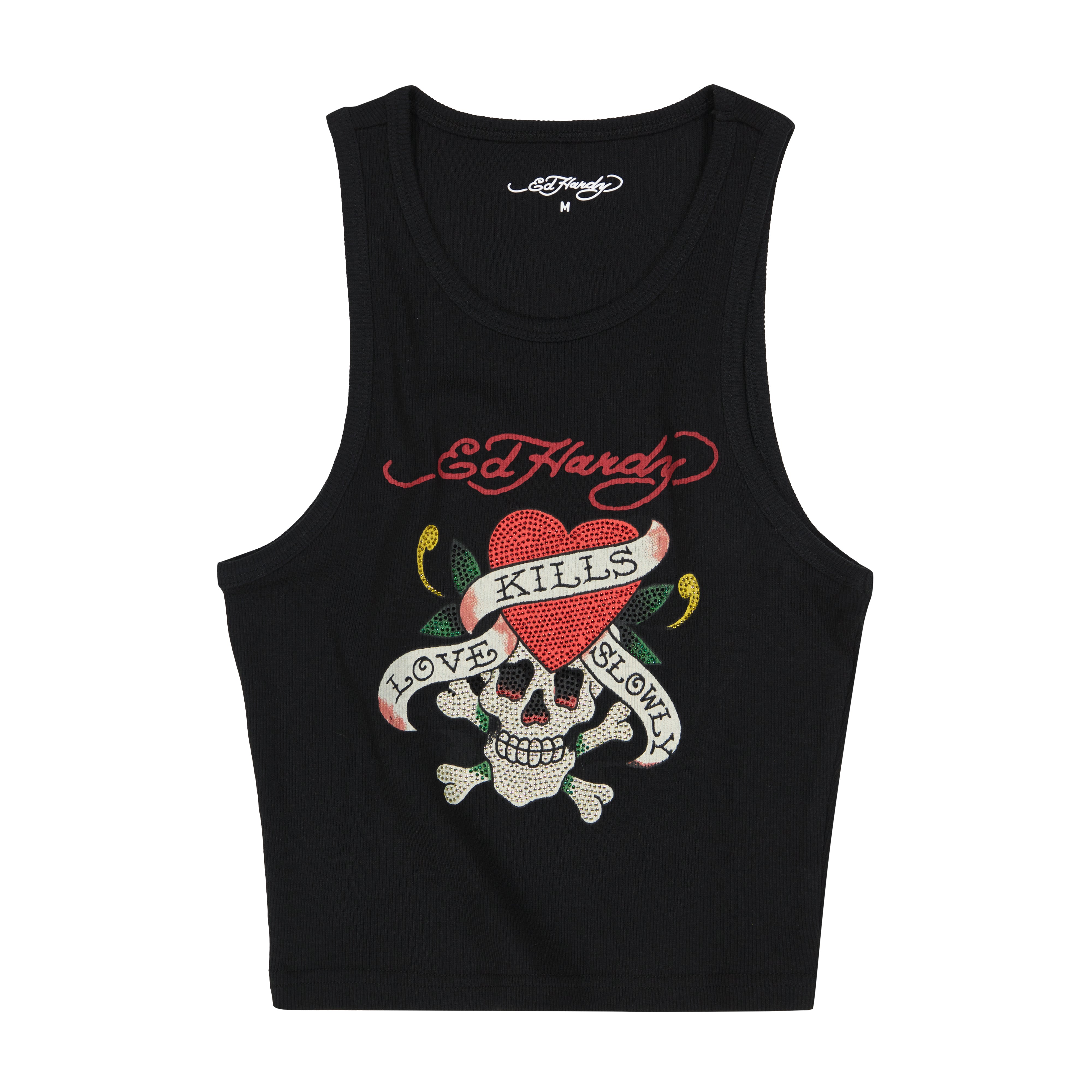 edhardyoriginals S / Black LKS Black Rib Tank Top