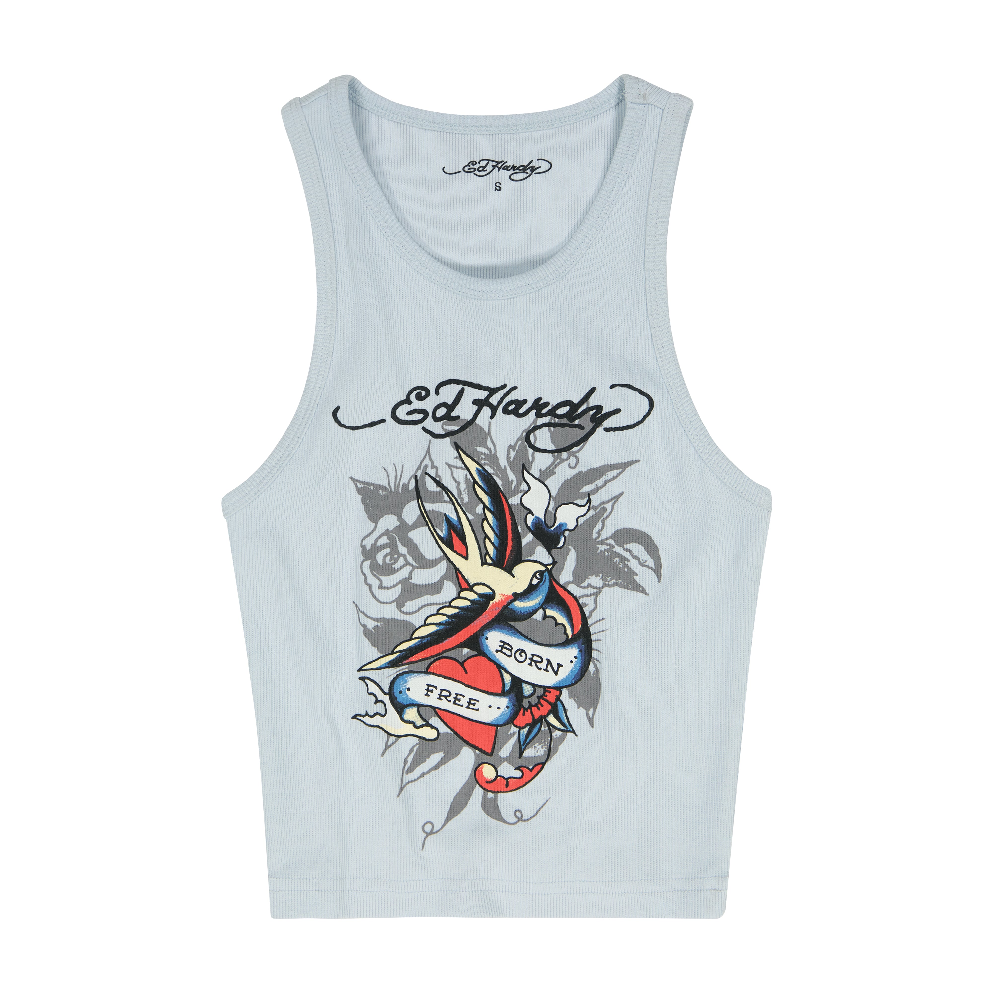 edhardyoriginals S / ARCTIC BLUE Swallow Rib Tank Top