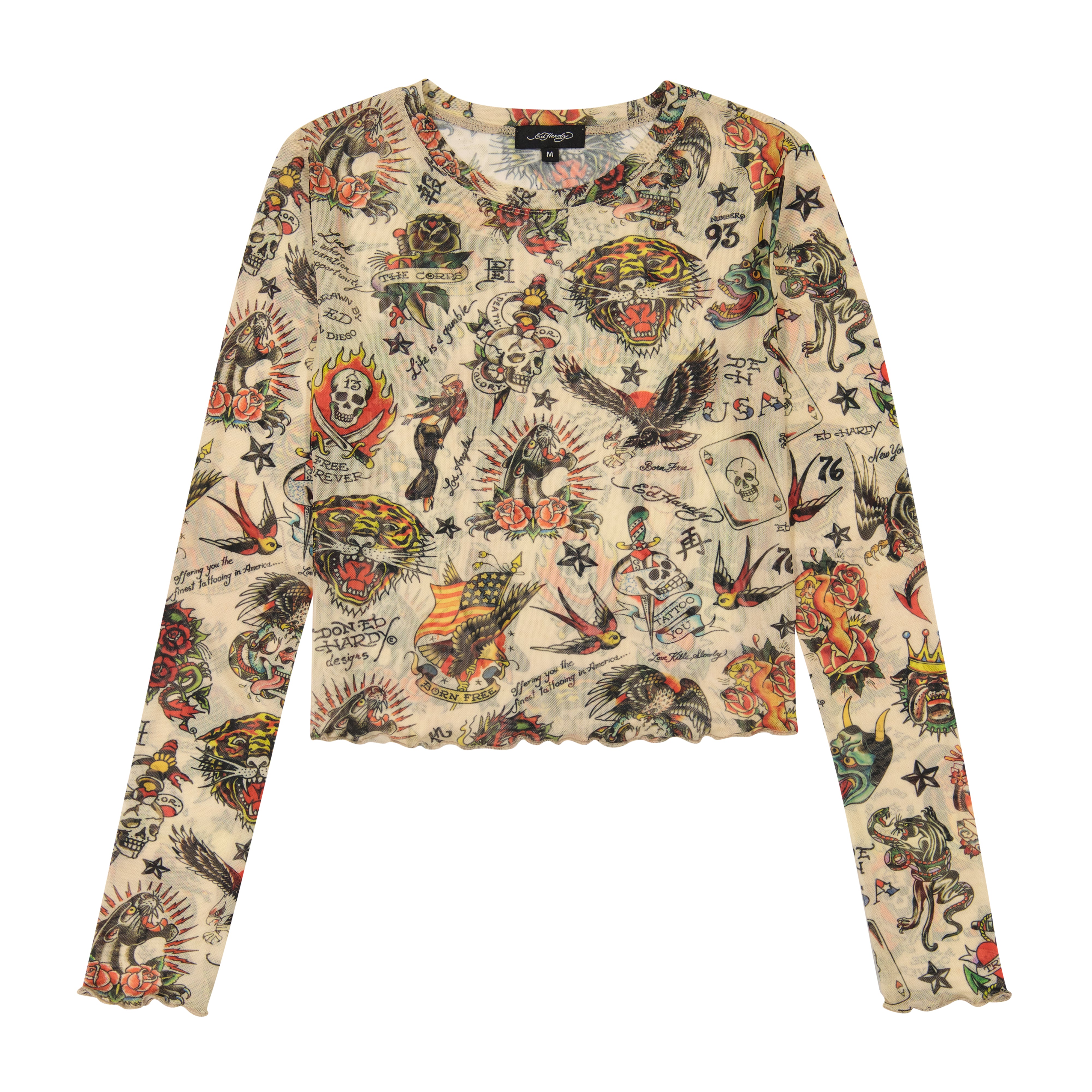 edhardyoriginals XS / Multi Mesh Flashboard Long Sleeve