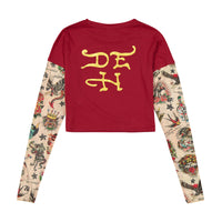 edhardyoriginals S / Wine Love Tiger Hang Down Baby Tee