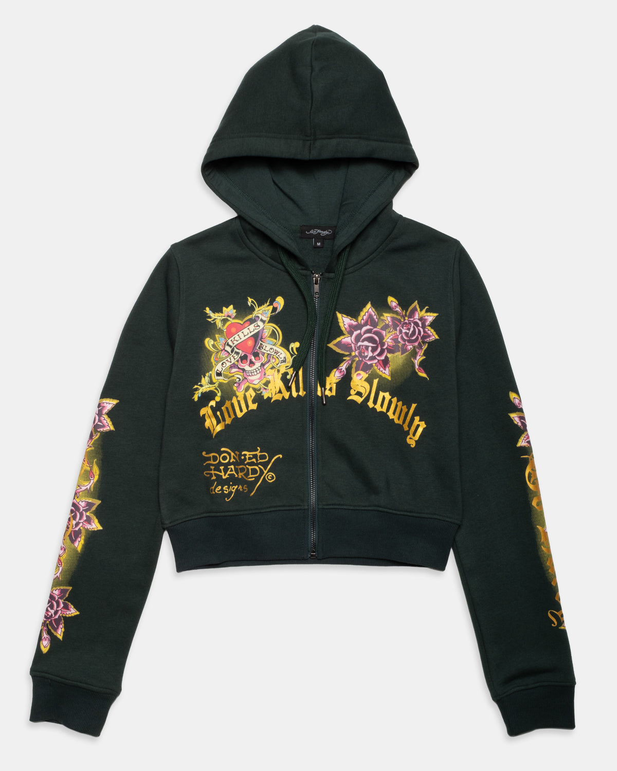 LKS Skull Rose Zip Hoodie