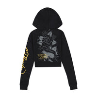 edhardyoriginals XS / BLACK Swallow Cropped Hoodie