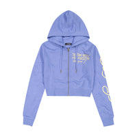 edhardyoriginals XS / PALE BLUE Tiger Lotus Zip Front Hoodie