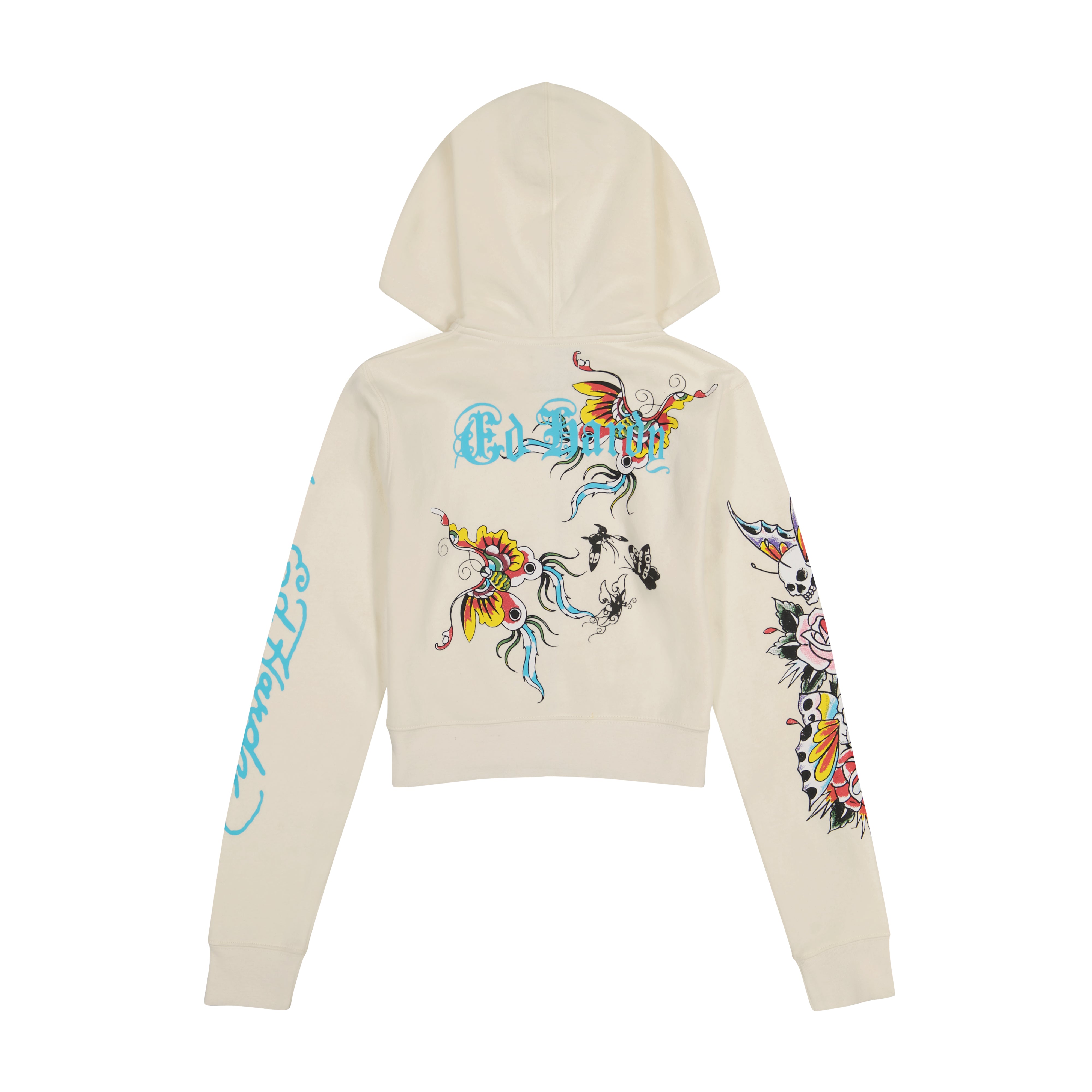 Butterfly Cropped Hoodie