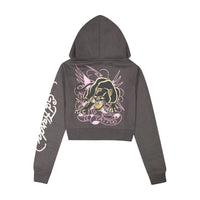 edhardyoriginals S / CHARCOAL Panther Zip Front Hoodie