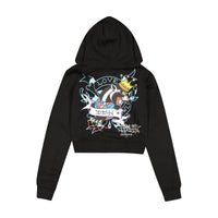 Ice Flower Zip Front Hoodie