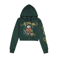 Sacred Heart Zip Front Hoodie