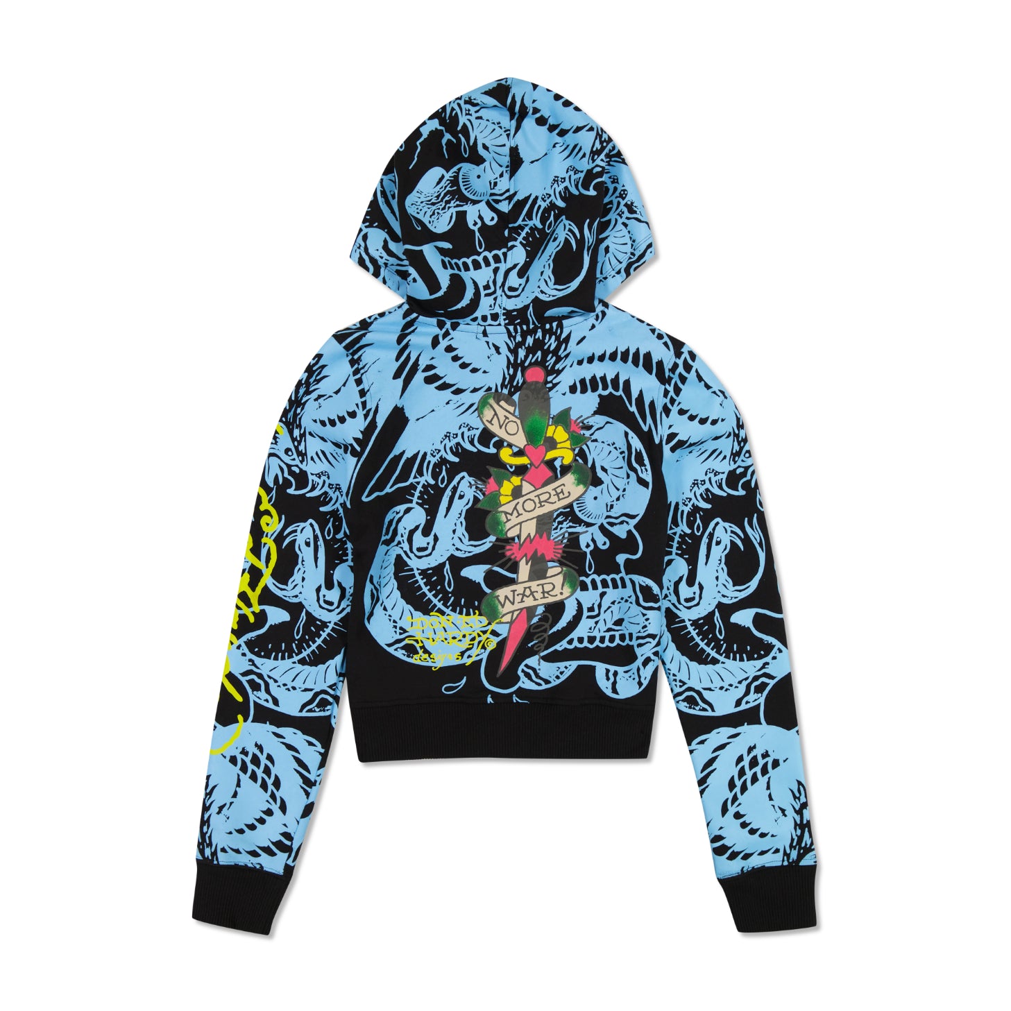 LKS Skull Zip Fleece Hoodie - edhardyoriginals