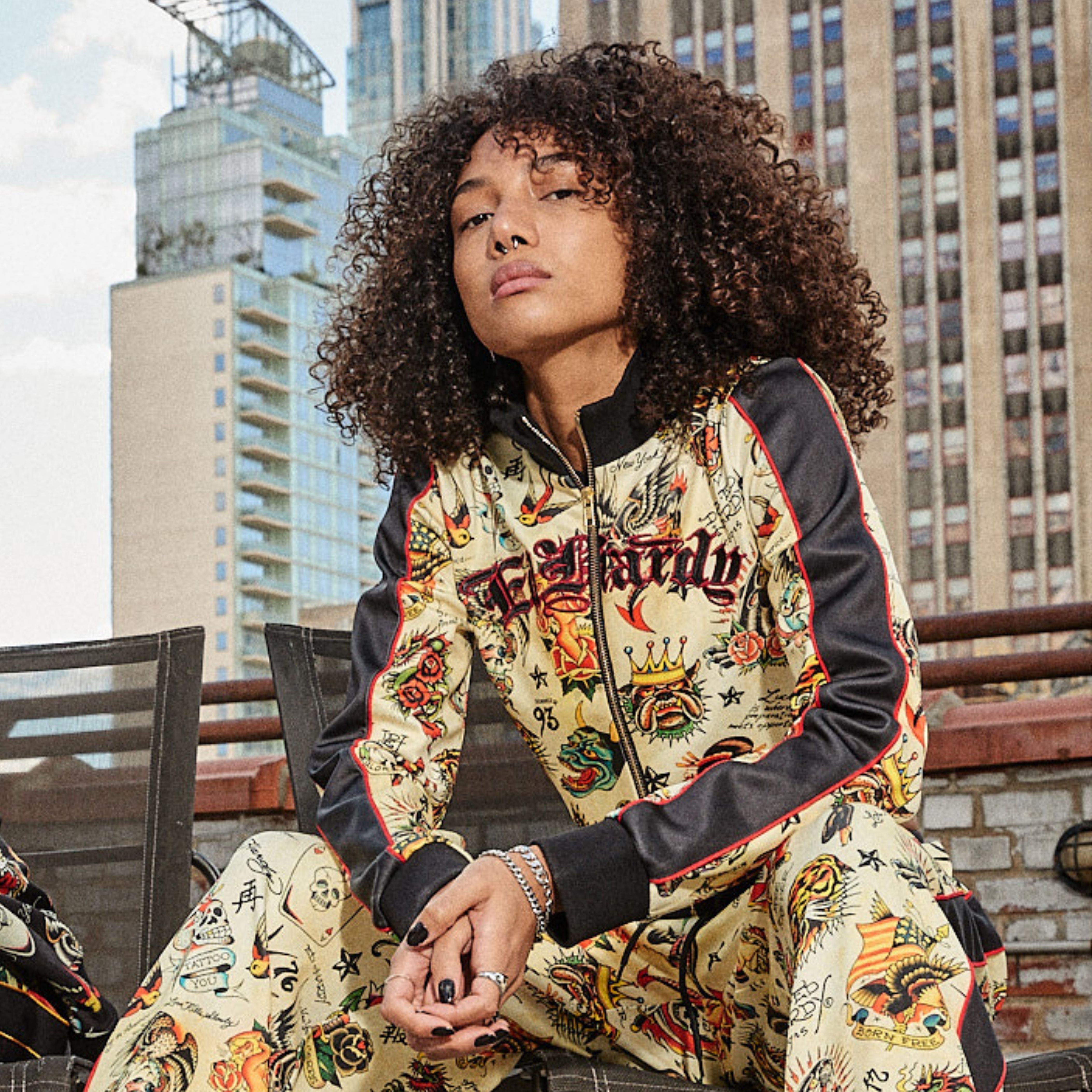 Shrunken Flashboard Multi Track Jacket