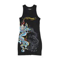edhardyoriginals S / BLACK Dragon Rib Tank Dress