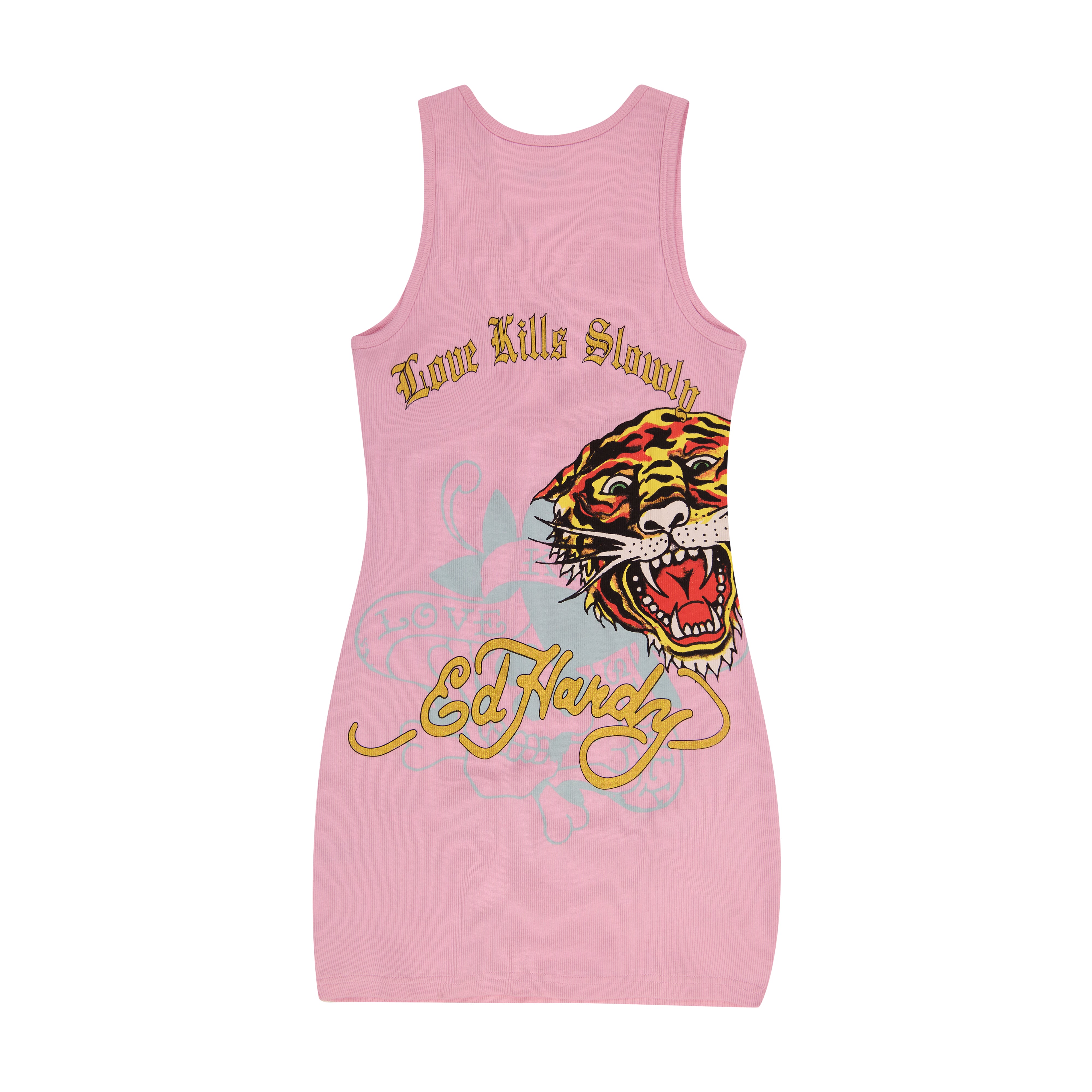 Retro Flash Rib Tank Dress