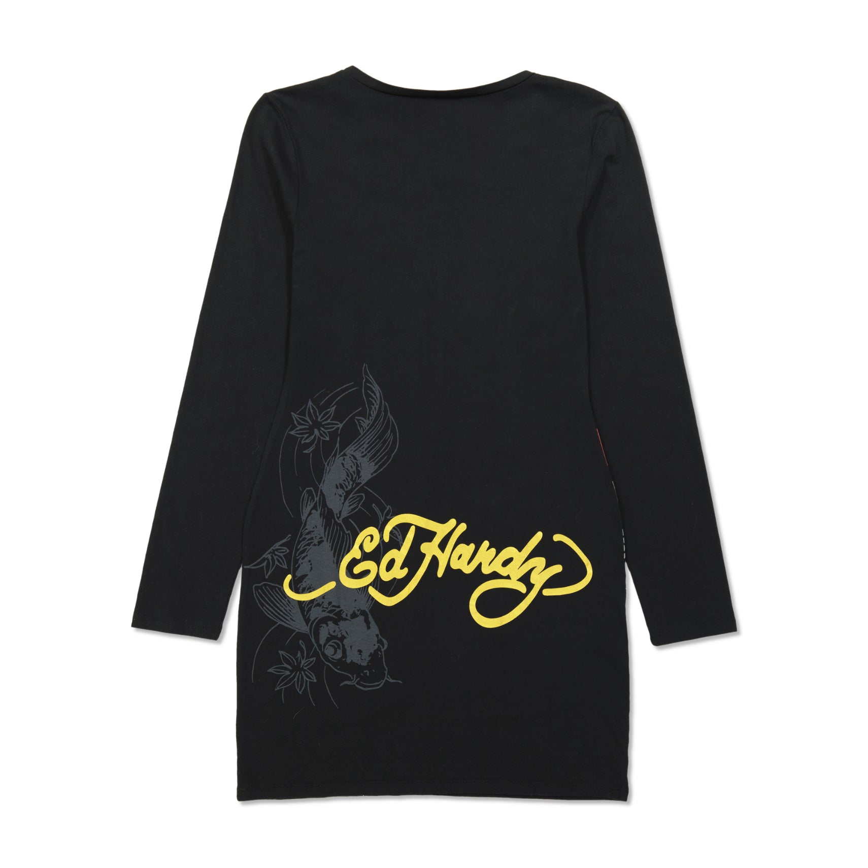 LKS Skull Baby Tee Long Sleeve Dress - edhardyoriginals