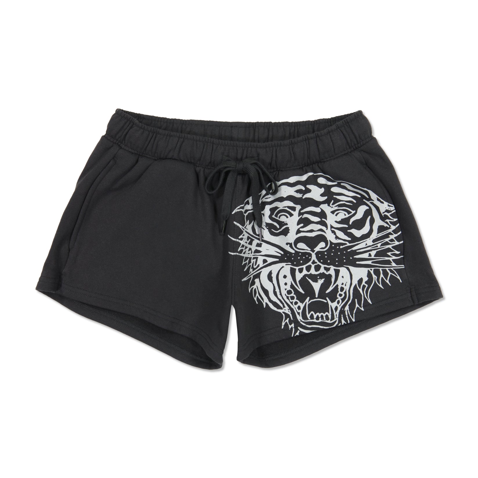 edhardyoriginals XS / Black Tiger Swallow Fleece Sweatshort