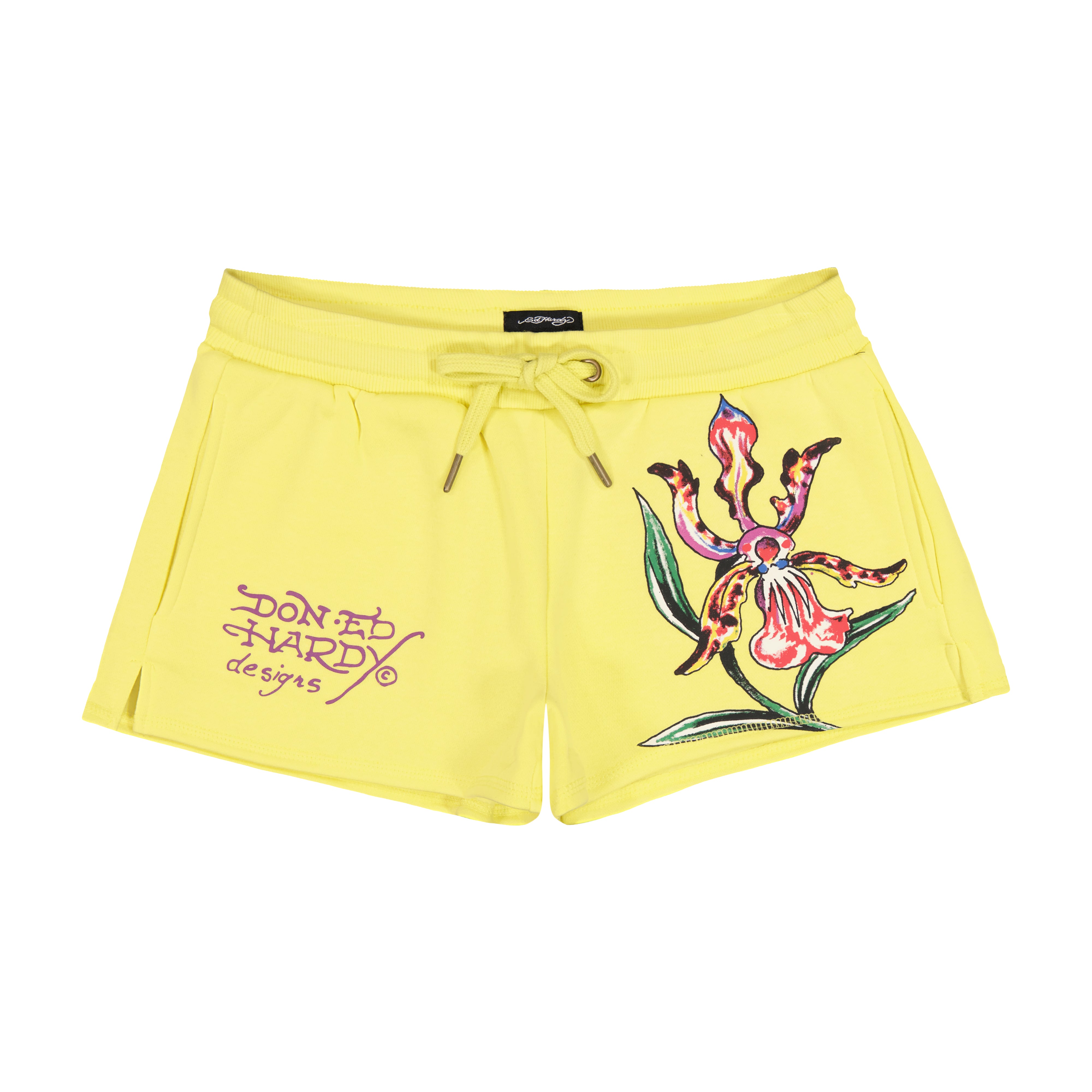 edhardyoriginals XS / LEMON Orchid Fleece Short