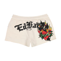 edhardyoriginals XS / IVORY Sacred Heart Fleece Short