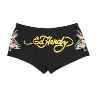 edhardyoriginals S / BLACK Swallow Booty Biker Shorts