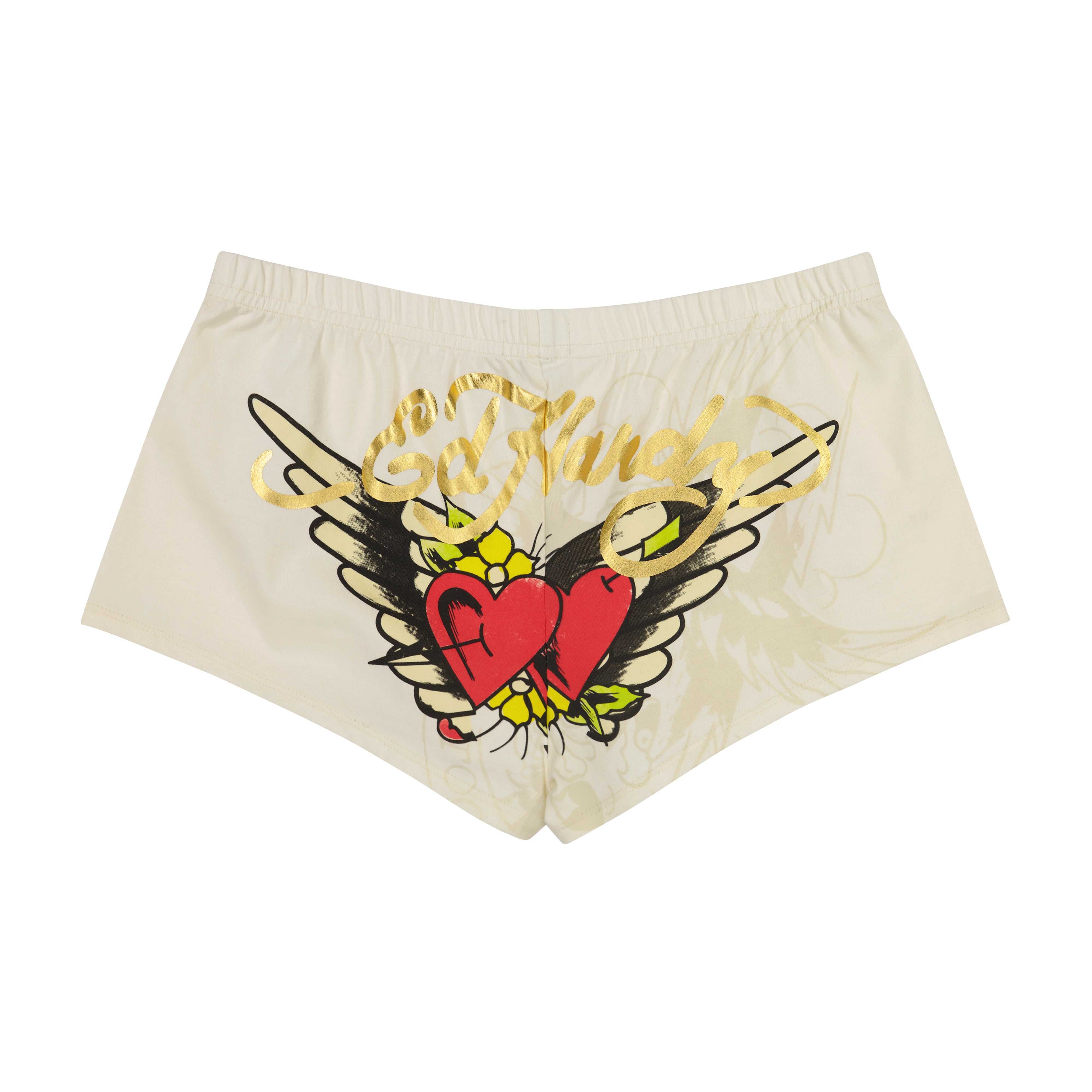 Heart Wings Booty Biker Shorts
