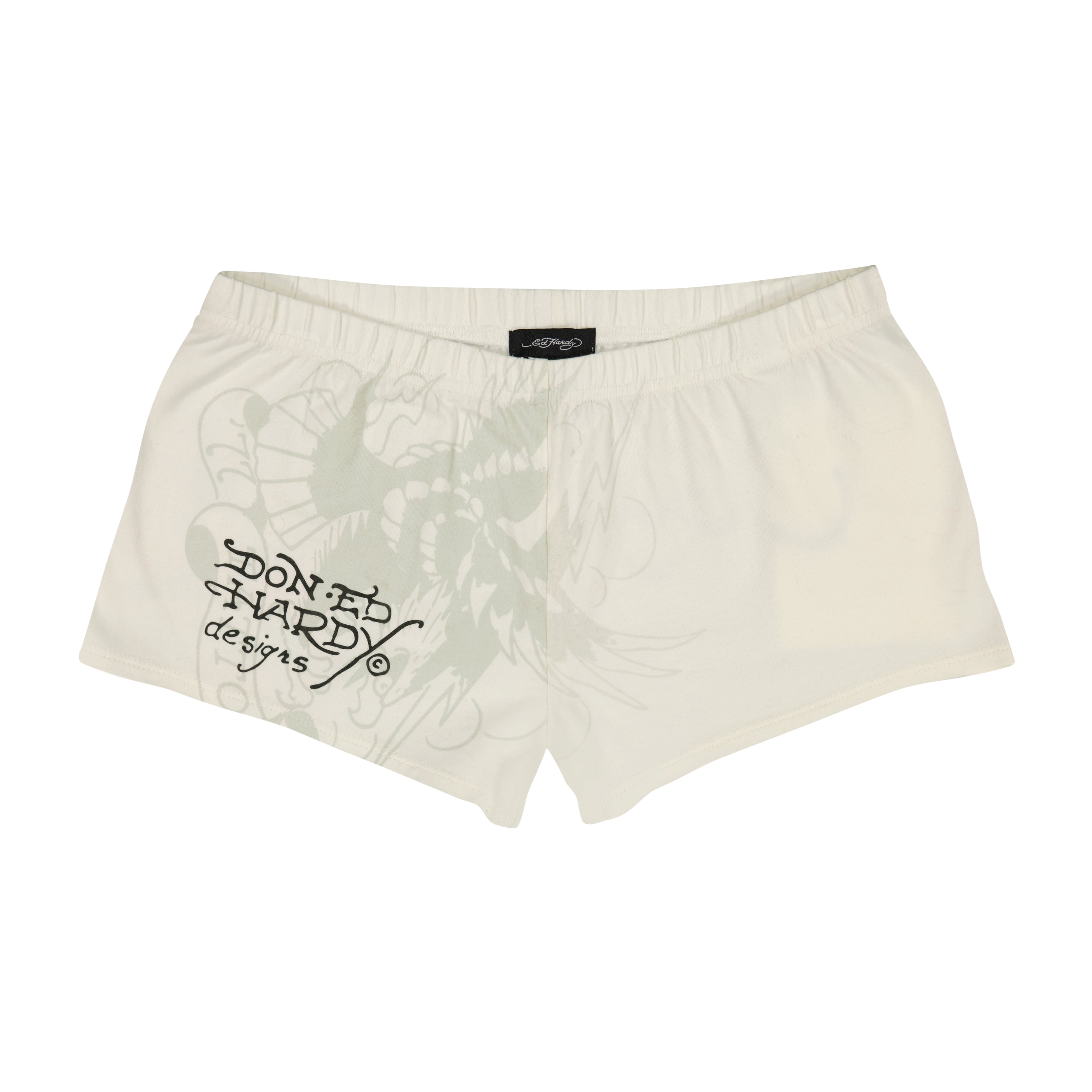 edhardyoriginals XS / IVORY Cross Heart Booty Short