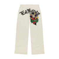 edhardyoriginals XS / IVORY Sacred Heart Sweatpants - Ivory