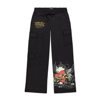 edhardyoriginals S / BLACK Sacred Heart Cargo Sweatpants - Black