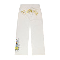 edhardyoriginals S / IVORY Tiger Crown Velour Sweatpants