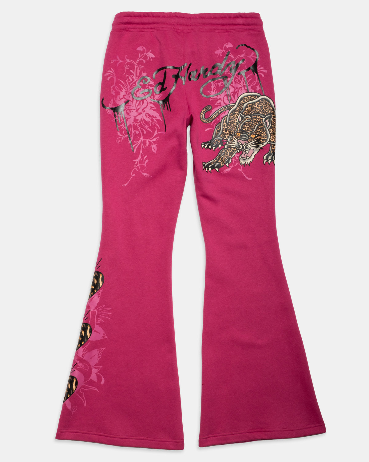 Leopard Hearts Bootcut Sweatpant