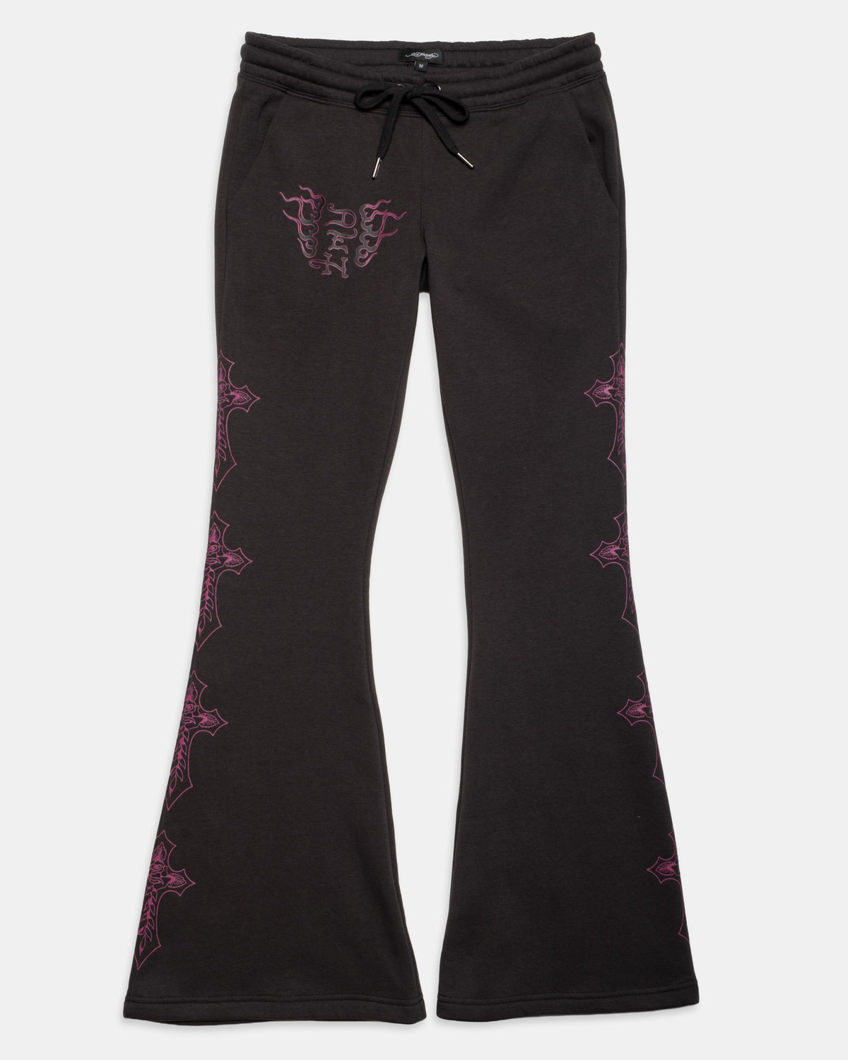 Flame Cross Boot Cut Sweatpant