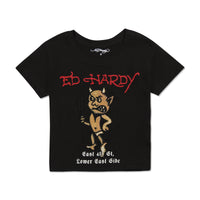 edhardyoriginals S / Black Rhinestone Baby Devil Baby Tee