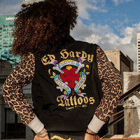 edhardyoriginals XS / BLK LEOPARD Tiger Dagger Souvenir Jacket