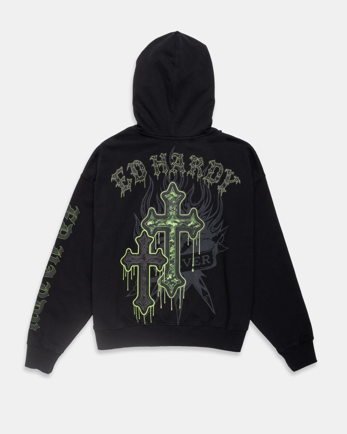 Cross Snake Boxy Fleece Hoodie