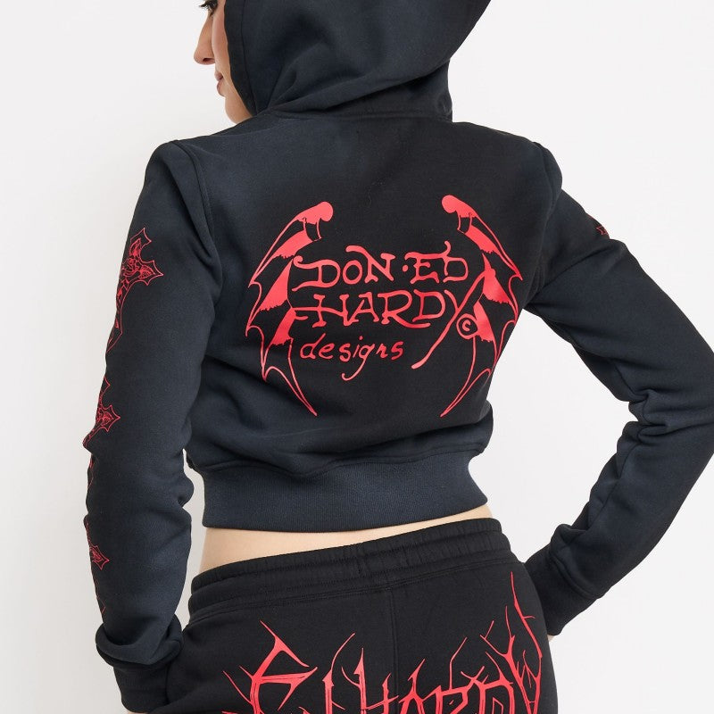 Crosses Zip Front Hoodie